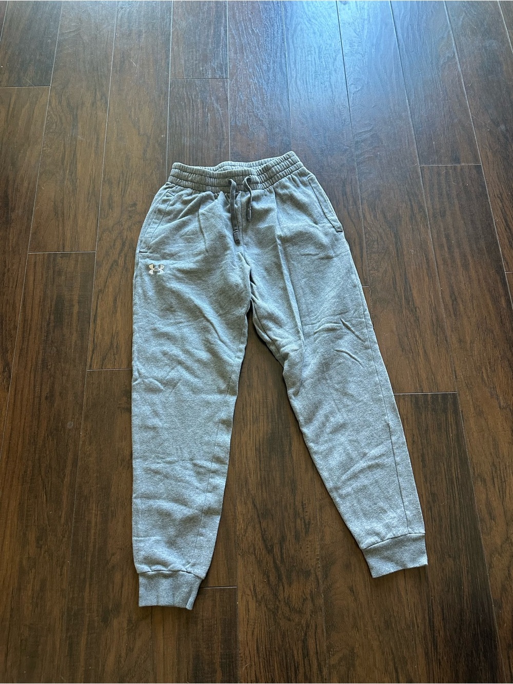 Under Armour Mens Light Gray Fleece Joggers